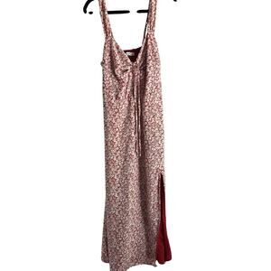 Abercrombie & Fitch Women's Red Floral Maxi Dress (X-Small)